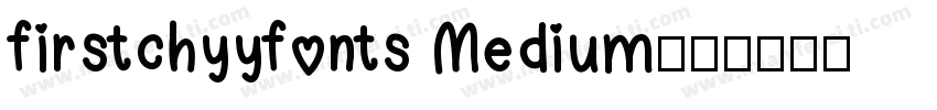 firstchyyfonts Medium字体转换